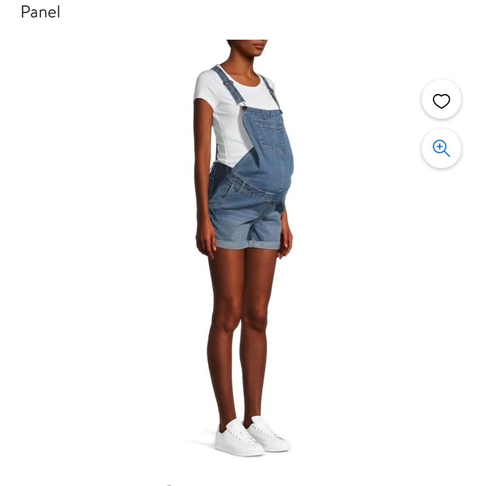 Planet motherhood Denim overalls shorts